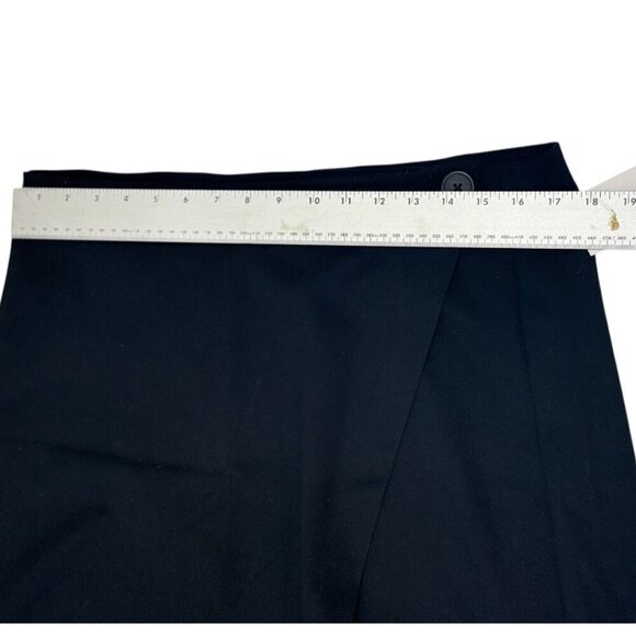 SO Skirt Women's Size XL Black Faux Wrap Mini Length Y2K Stretchy Fabric Goth - Picture 4 of 12